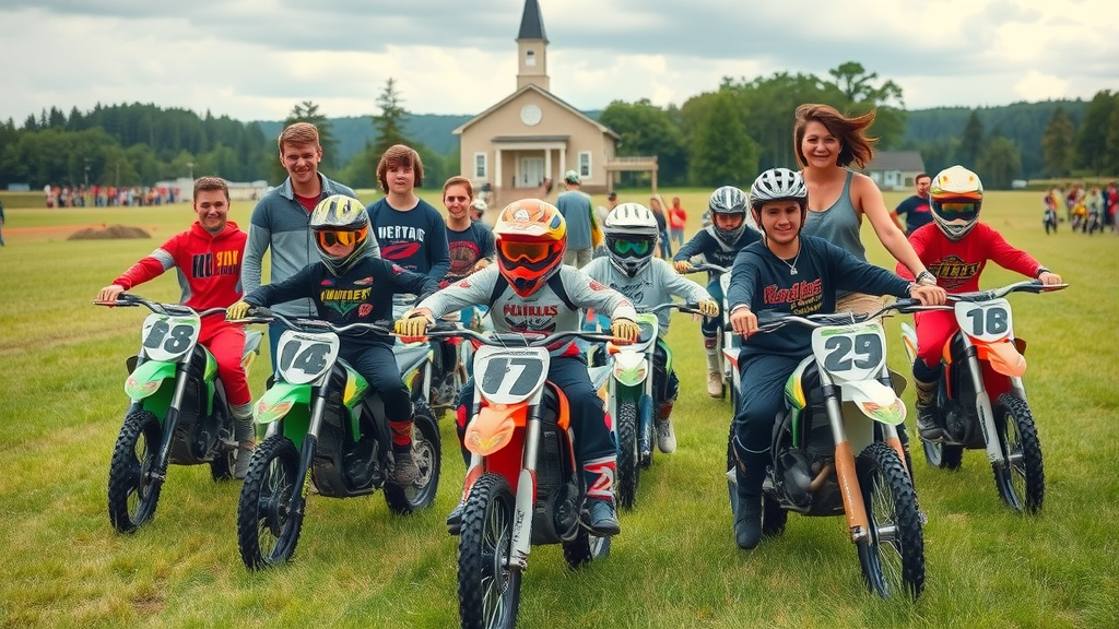 Motocross mentoring at Chester NJ Tri-State Mission Trip 2025